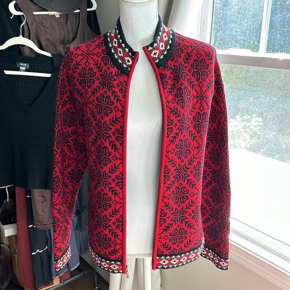 L.L. Bean Cotton Cardigan Medium Excellent! - Picture 4 of 6